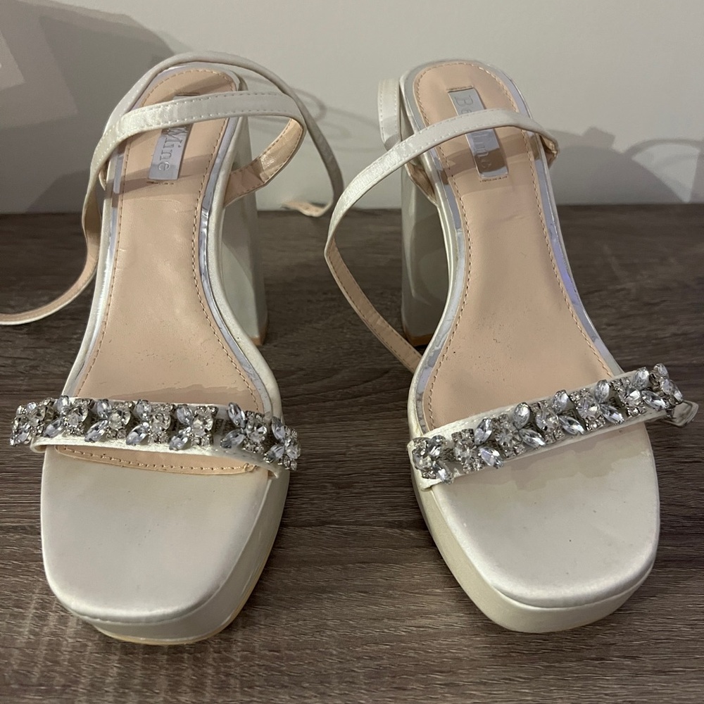Ivory bridal heels